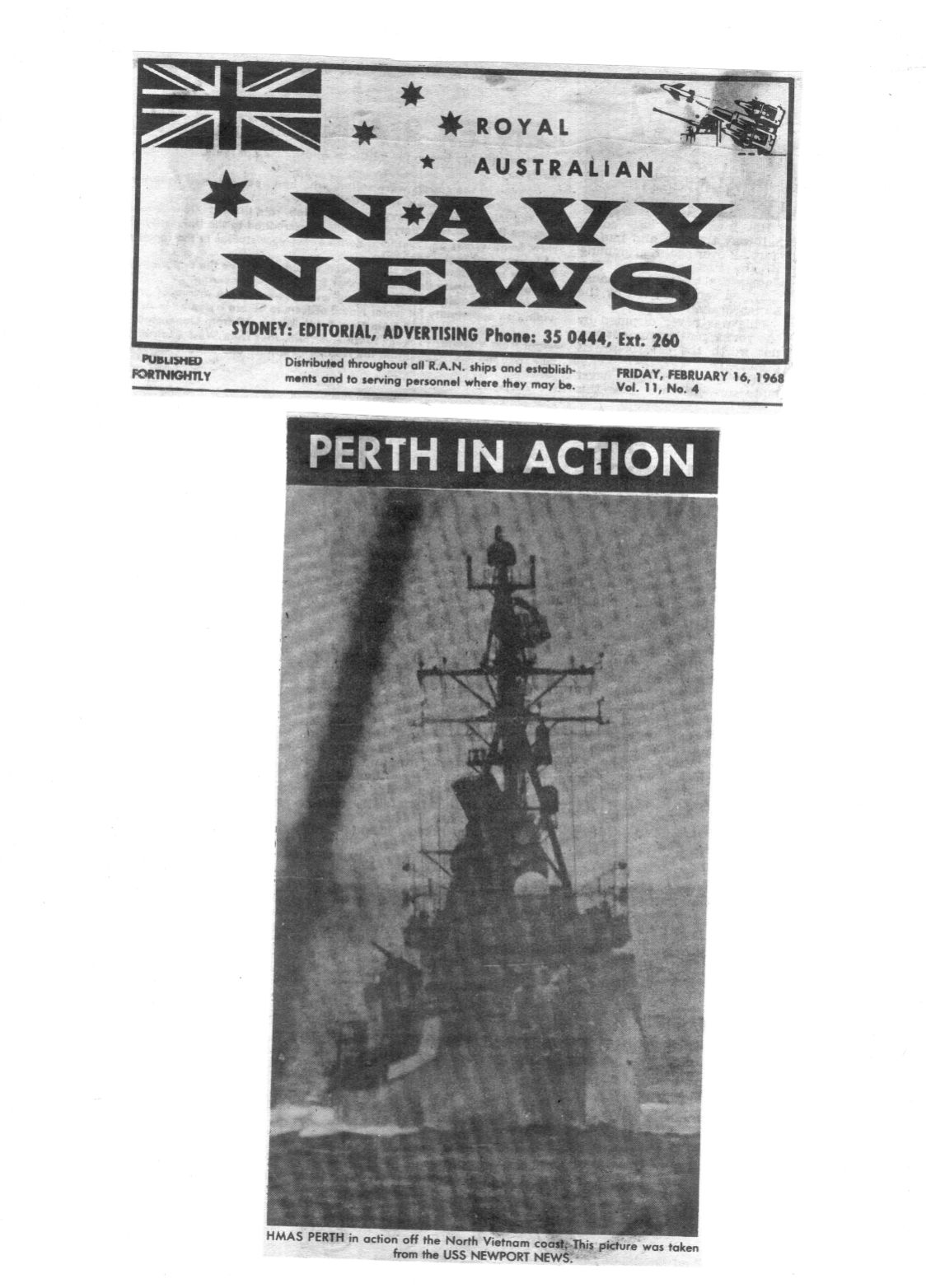 HMAS Perth - Vietnam 1967-68
