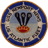 USS Newport News CA-148 patch-logo